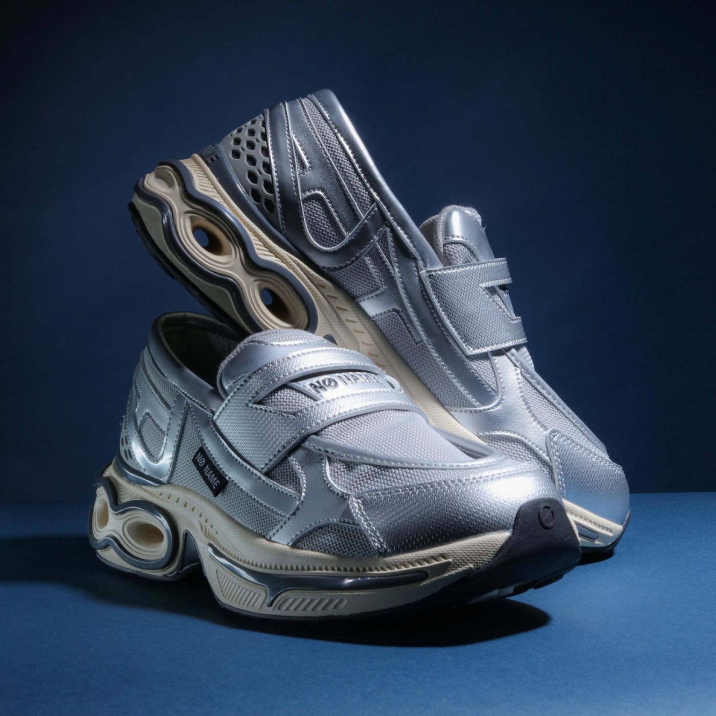 WILLO MOC W - MESH/METAL - GRIS/ARGENT